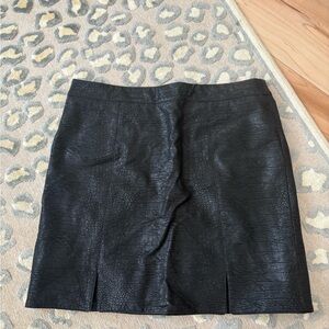 Love Riche Black leather  Mini Skirt